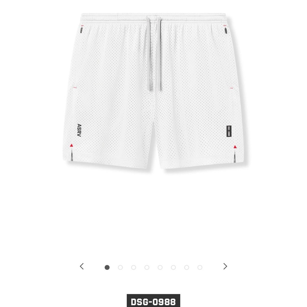 Brand NEW W/Tags. ASRV MEN Athletic White Mesh Shorts DSG 0988